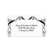 Zwirl Arch simpele elegant Etiket (Voorkant)