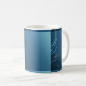 Zwirl Blues Koffiemok (Voorkant rechts)