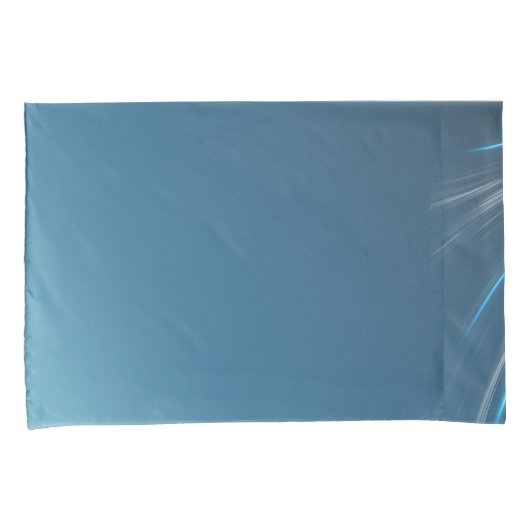 Zwirl Blues Kussensloop (Voorkant-Rechts)