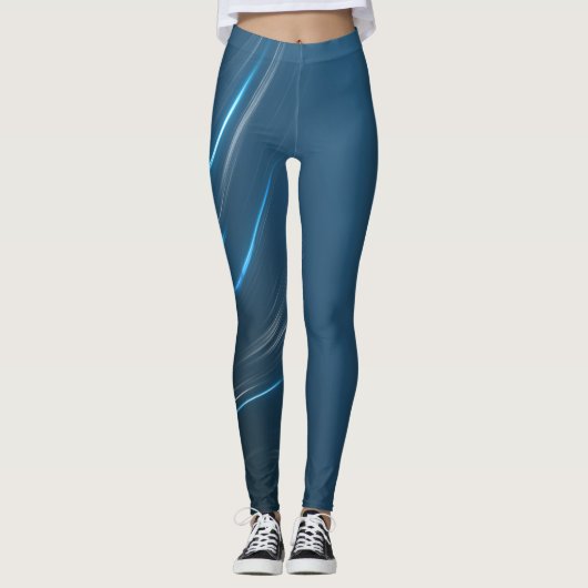 Zwirl Blues Leggings (Voorkant)