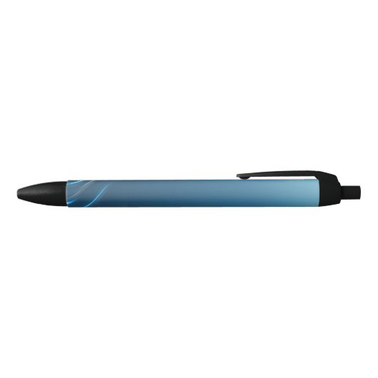 Zwirl Blues Zwarte Inkt Pen (Bovenkant)