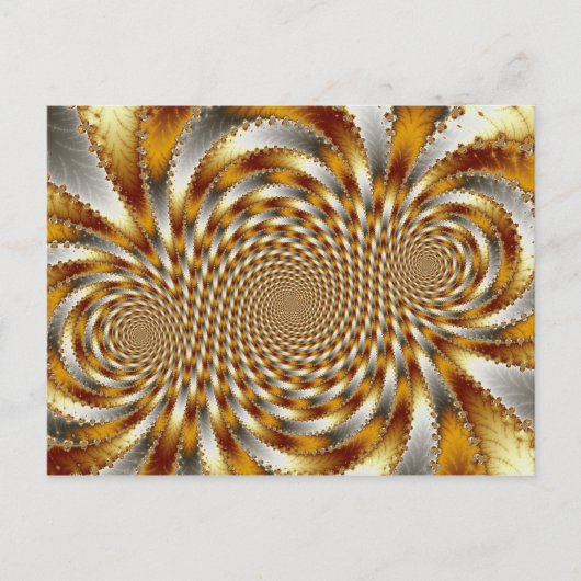Zwirl Fractal 1 - Fractal Briefkaart (Voorkant)