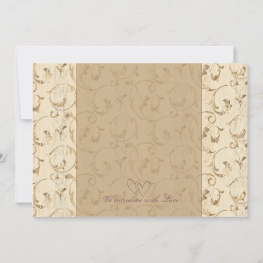 Zwirl  geboorteaankondiging baby aankondiging (Achterkant)