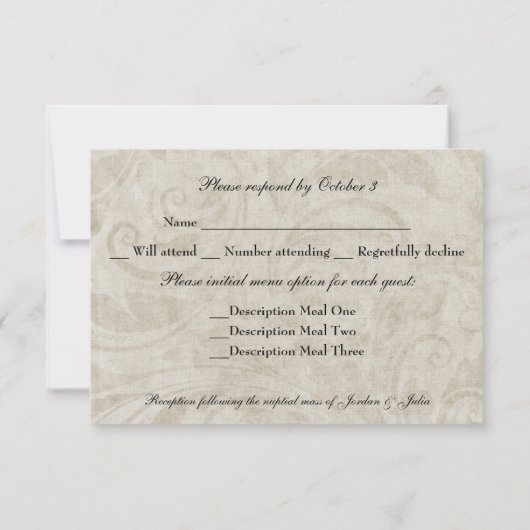  Zwirl Katholiek Kruiskruis RSVP Entree Choice (Achterkant)