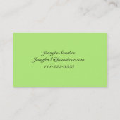  Zwirl Lime Green Visitekaartje (Achterkant)