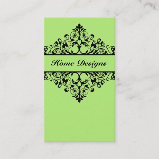  Zwirl Lime Green Visitekaartje (Voorkant)