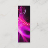 ZWIRL MONOGRAM Levendig zwart roze violet Mini Visitekaartje (Achterkant)