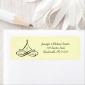 Zwirl Ornament Address Label Stickers (Insitu)