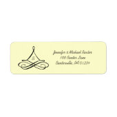 Zwirl Ornament Address Label Stickers (Voorkant)