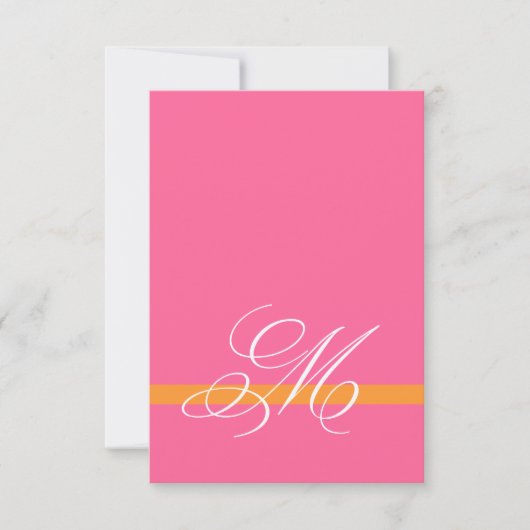 Zwirl Pink Silver RSVP Square Invites (Voorkant)