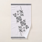 Zwirl Style Flora & Foliage in sierpatronen Bad Handdoek (Handdoek)