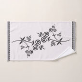 Zwirl Style Flora & Foliage in sierpatronen Bad Handdoek (Handdoek)