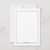 Zwirl White en Black Rehearsal Dinner Invitation Kaart (Achterkant)