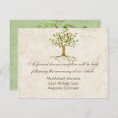 Zwirlboomwortel Verouderde Sage-ontvangst nodigt u Informatiekaartje (Voorkant / Achterkant)