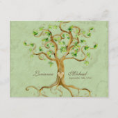 Zwirlboomwortel Verouderde Sage-ontvangst nodigt u Informatiekaartje (Achterkant)