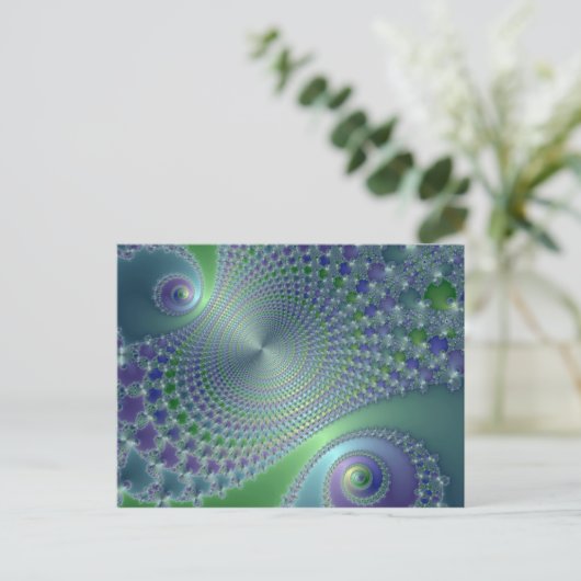 Zwirler - Fractal Briefkaart (Staand voorkant)