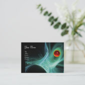 ZWIRLGEM MONOGRAM Levendige zwarte grijze grijs Visitekaartje (Staand voorkant)