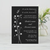 Zwirly Blooms Weddenschap Kaart (Staand voorkant)