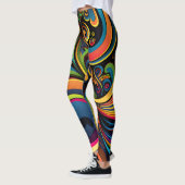 Zwirly en Psychedelic Swirl Leggings (Links)