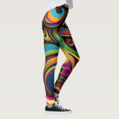 Zwirly en Psychedelic Swirl Leggings (Rechts)