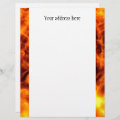 Zwirly Flames Briefhoofd Sjabloon (Voorkant / Achterkant)