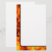 Zwirly Flames Briefpapier (Voorkant / Achterkant)