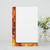 Zwirly Flames Briefpapier (Staand voorkant)