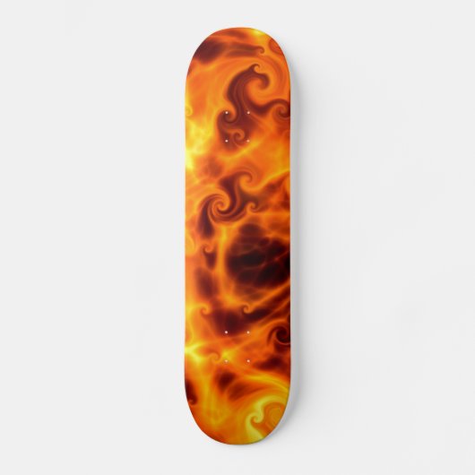 Zwirly Flames Skateboard (Voorkant)
