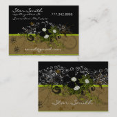 Zwirly Florals Visitekaartje (Voorkant / Achterkant)