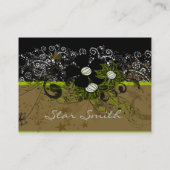 Zwirly Florals Visitekaartje (Achterkant)