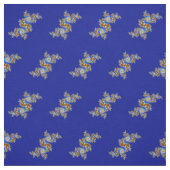 Zwirly Fractal Blue Stof (Swatch)
