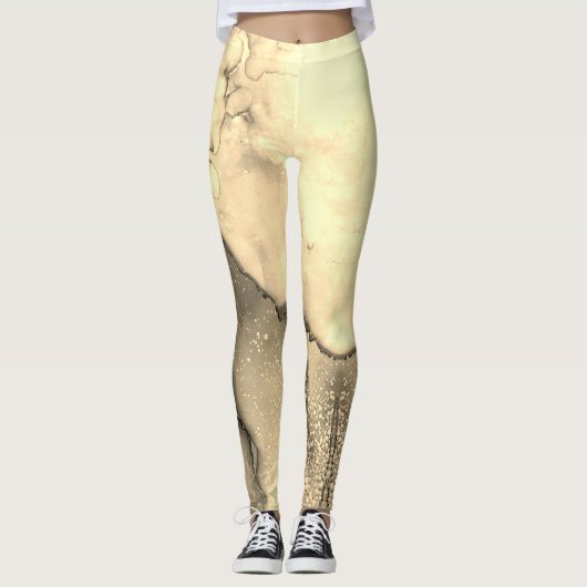Zwirly grunge trippy leggings (Voorkant)