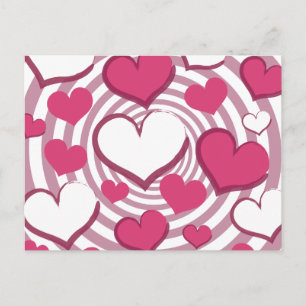 Zwirly Hearts Briefkaart