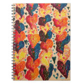 Zwirly Hearts Notitieboek (Voorkant)