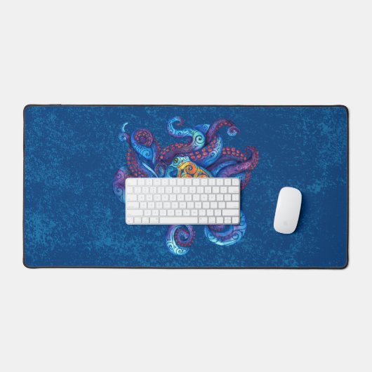 Zwirly Octopus Bureaumat (Keyboard & Muis)