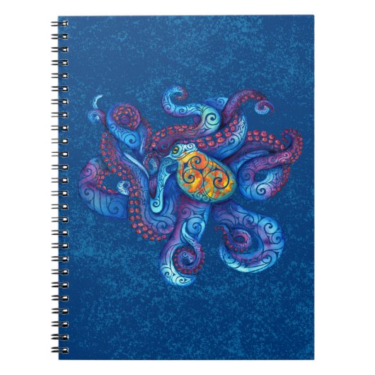 Zwirly Octopus Notitieboek (Voorkant)
