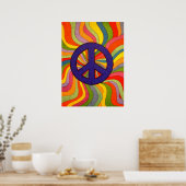 Zwirly Peace Poster (Keuken)