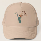 Zwirly Sax Trucker Pet (Voorkant)