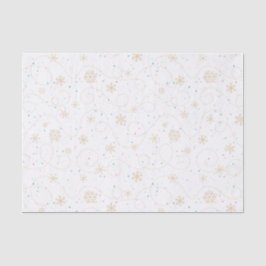 Zwirly Snowflake met sneeuwvakantie Tissuepapier