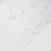 Zwirly Snowflake met sneeuwvakantie Tissuepapier (Detail)