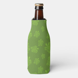 Zwirly Turtle Green Pattern Flesjeskoeler