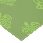Zwirly Turtle Green Pattern Tafelkleed (Gekanteld)
