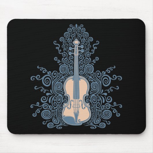 Zwirly Violin Muismat (Voorkant)
