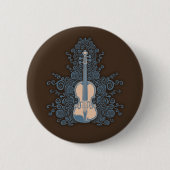 Zwirly Violin Ronde Button 5,7 Cm (Voorkant)