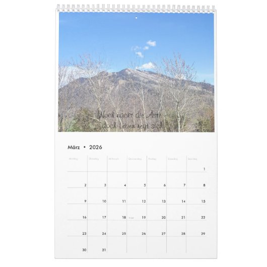 Zwischen Erde und Himmel – Naturkalender 2026 Kalender (Mar 2026)