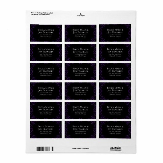 ZWISSELSJABLOON ETIKET (Full Sheet)