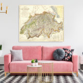 Zwitserland 10 canvas afdruk (Insitu (Woonkamer))