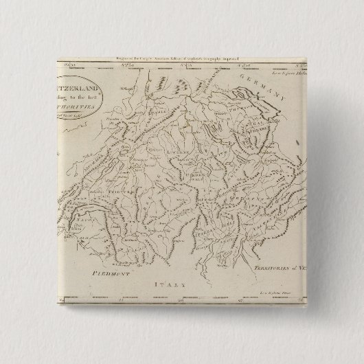 Zwitserland 12 vierkante button 5,1 cm (Voorkant)