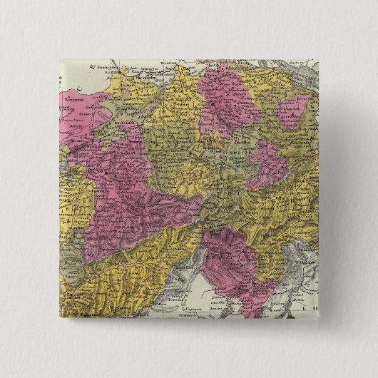 Zwitserland 13 vierkante button 5,1 cm (Voorkant)