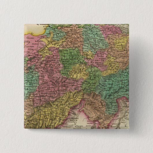 Zwitserland 14 vierkante button 5,1 cm (Voorkant)